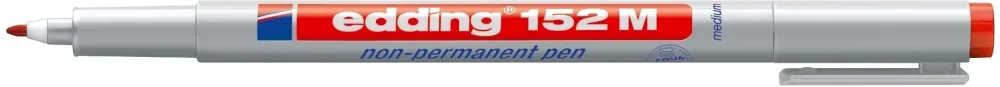 Marker nepermanent Edding OHP 152, varf rotund, 1.0 mm, rosu