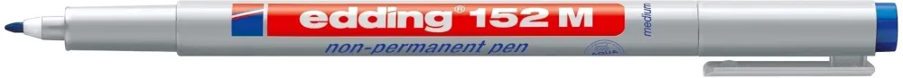 Marker nepermanent Edding OHP 152, varf rotund, 1.0 mm, albastru