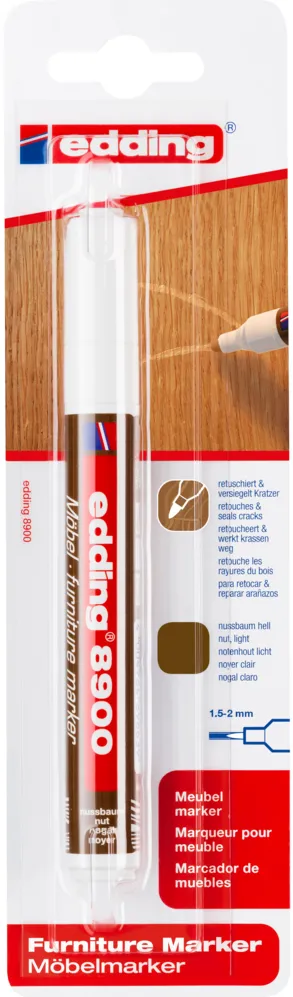 Marker Edding 8900 pentru retusuri mobilier lemn nuc, light