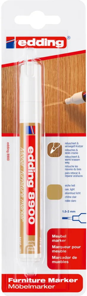 Marker Edding 8900 pentru retusuri mobilier lemn, stejar