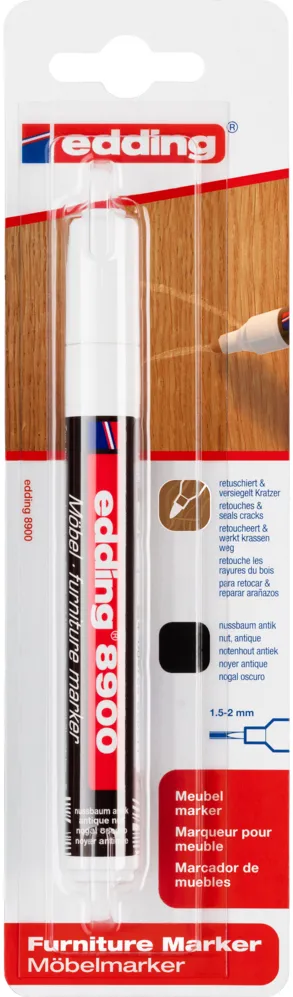 Marker Edding 8900 pentru retusuri mobilier lemn, nuc antique