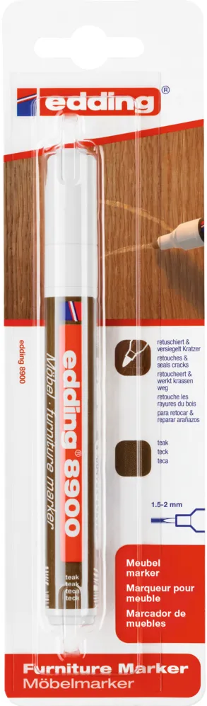 Marker Edding 8900 pentru retusuri mobilier, lemn tec