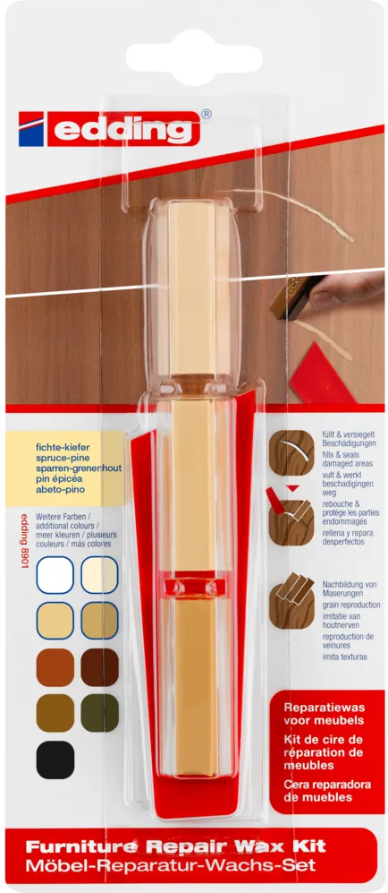 Kit Edding 8901, ceara pentru reparatii mobila, molid, blister