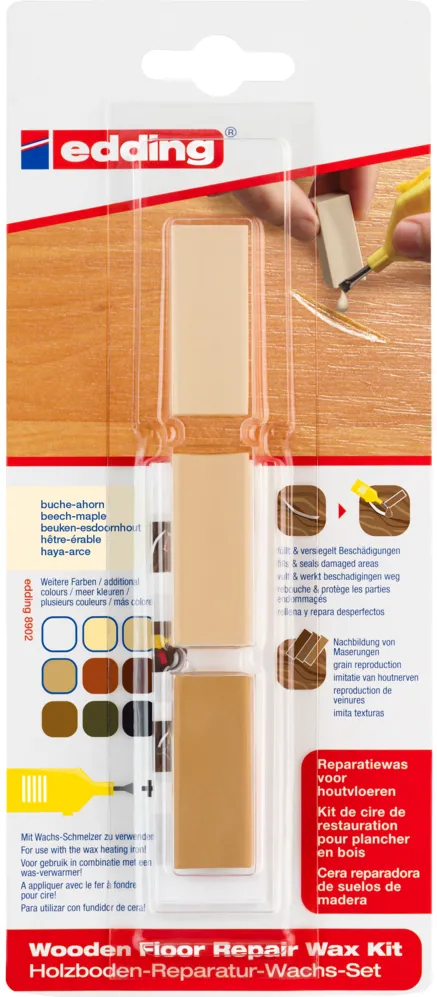 Kit Edding 8902, ceara pentru reparatii pardoseala, artar, blister