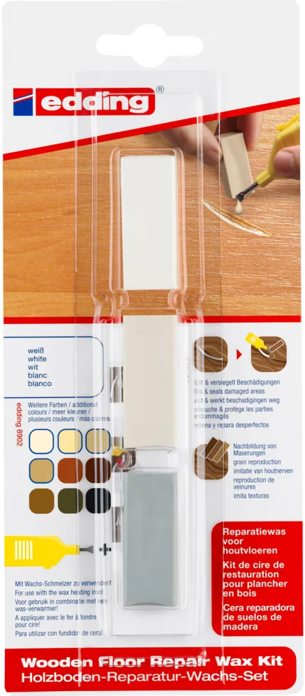 Kit Edding 8902, ceara pentru reparatii pardoseala, alb, blister