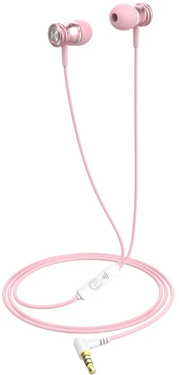 Havit E303P wired headphones pink