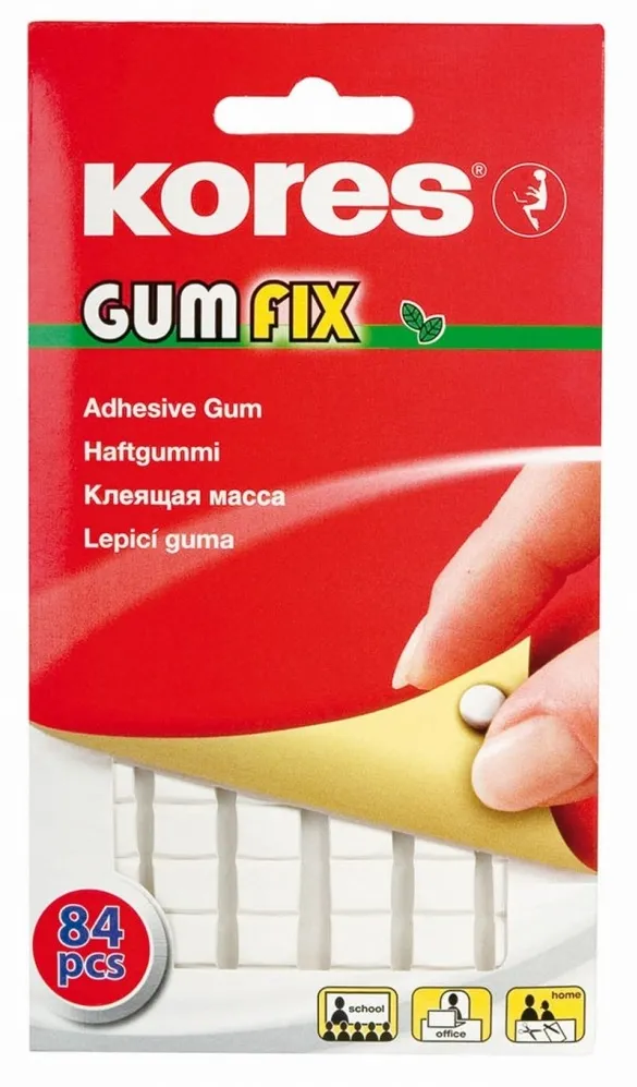 Pastile Kores autoadezive Gumfix, 50 g, 84 pastile