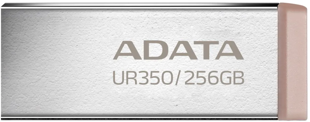 ADATA UR350 USB flash drive 256 GB USB Type-A 3.2 Gen 1 (3.1 Gen 1) Brown, Stainless steel