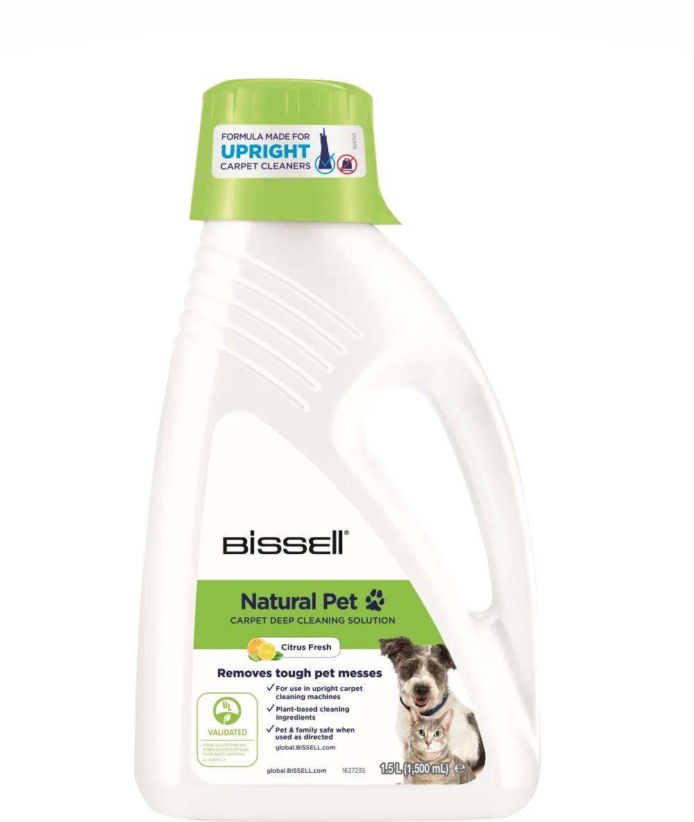 Bissell Upright Carpet Cleaning Solution Natural Wash and Refresh Pet, 1.5 L