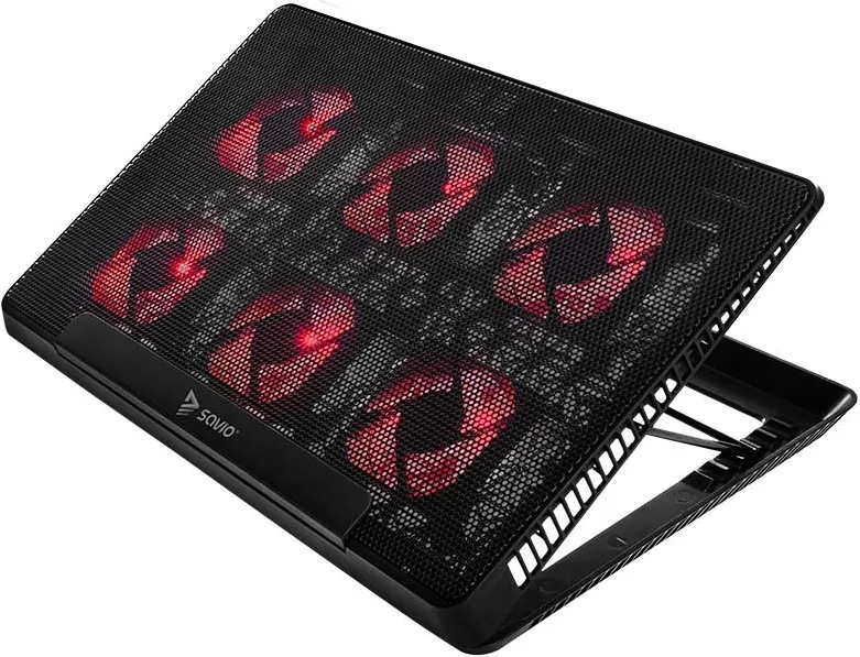 Laptop cooling pad, 6 backlit fans, 2000 RPM, SAVIO COS-01
