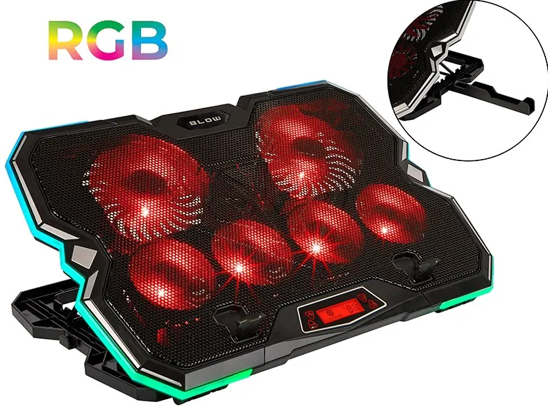 6 FAN VORTEX RGB Laptop Cooling Pad