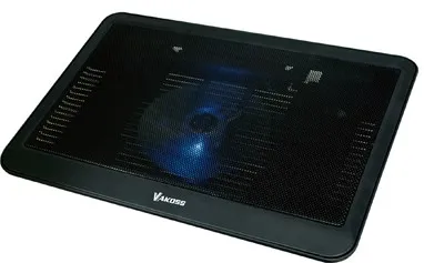 Vakoss LF-1854LK notebook cooling pad 43.2 cm (17") Black