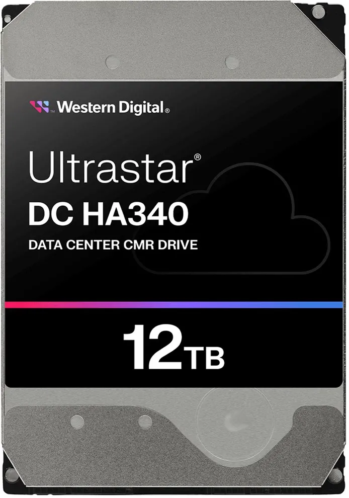 Western Digital Ultrastar DC HA340 internal hard drive 12 TB 7200 RPM 512 MB 3.5" Serial ATA