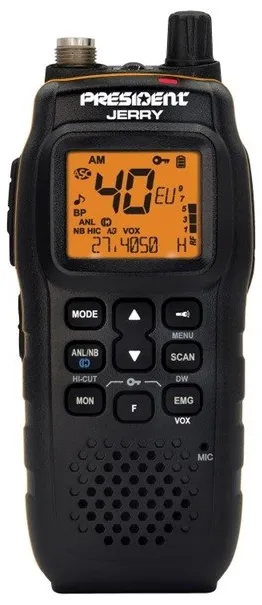 President Jerry ASC AM/FM CB Portable Radio Black