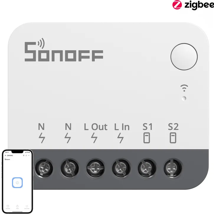 Mini-comutator inteligent ZigBee SONOFF ZBMINIR2