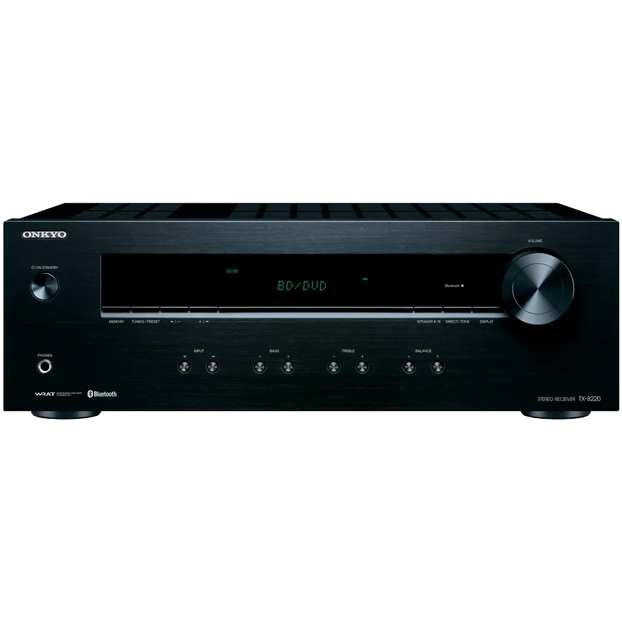 Onkyo TX-8220 Stereo Receiver, Black