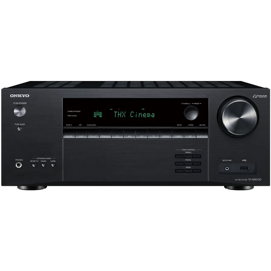 Onkyo TX-NR6100 7.2-Channel THX Certified AV Receiver, Black