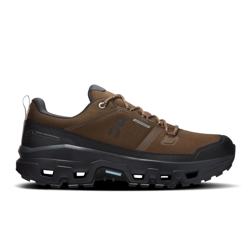On - pantofi alergare trail - Cloudrock Low WP - Earth | Black - 45