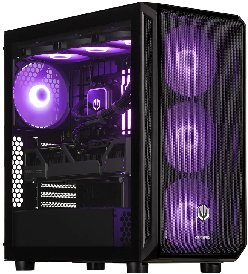 Actina 5901443415206 PC Intel Core Ultra 7 265F 32 GB DDR5-SDRAM 2 TB SSD NVIDIA GeForce RTX 5070 Ti Midi Tower Black