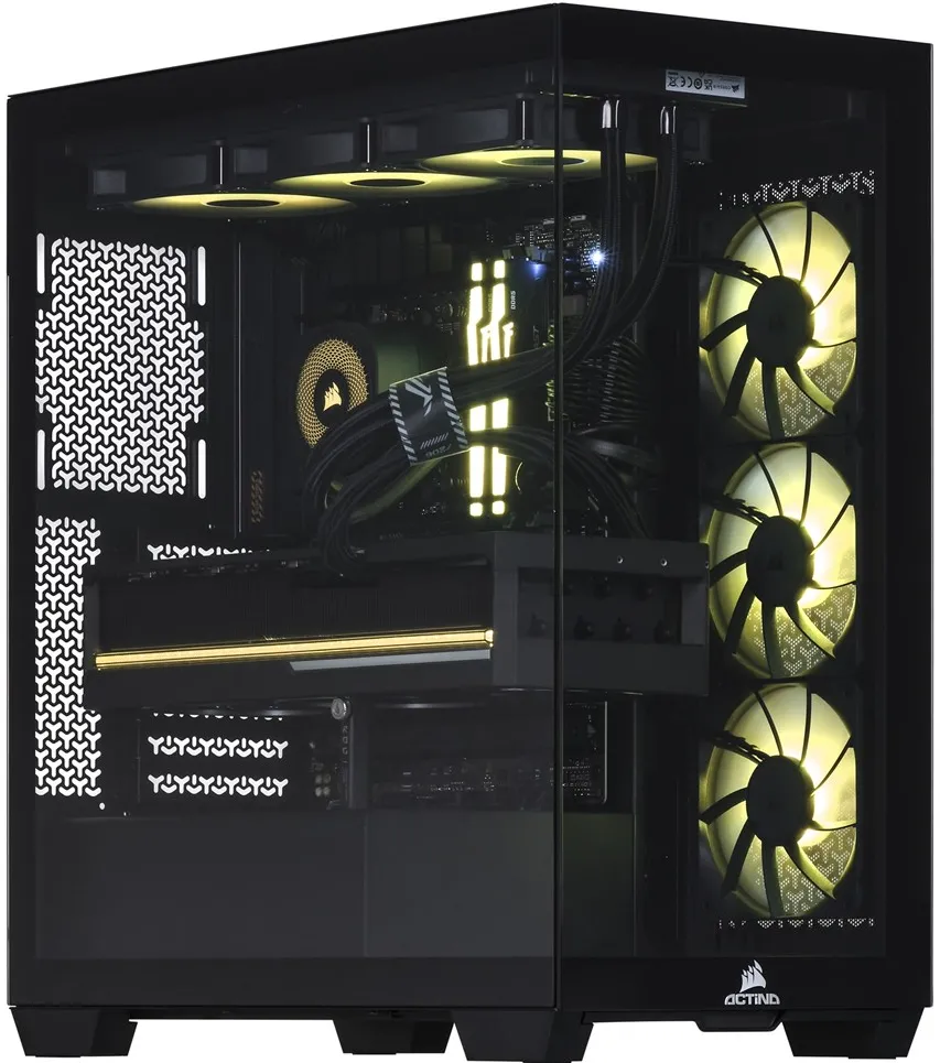 Actina 5901443413868 PC AMD Ryzen™ 7 7800X3D 32 GB DDR5-SDRAM 2 TB SSD NVIDIA GeForce RTX 5070 Ti Windows 11 Home Midi Tower Black