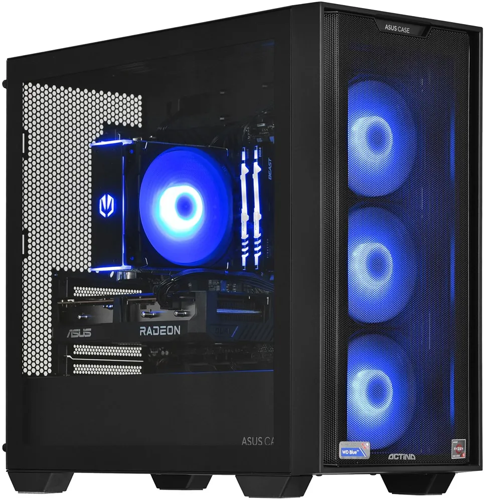 Actina 5901443335832 PC AMD Ryzen™ 5 5600 16 GB DDR4-SDRAM 1 TB SSD AMD Radeon RX 7600 Mini Tower Black