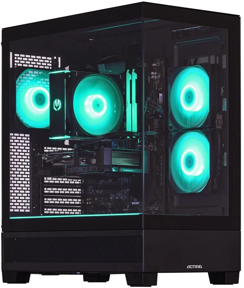 Actina 5901443417019 PC AMD Ryzen™ 5 7600 32 GB DDR5-SDRAM 1 TB SSD AMD Radeon RX 9070 Midi Tower Black