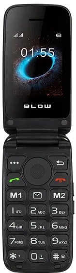 Telefon seniori cu clapeta Blow S24 negru