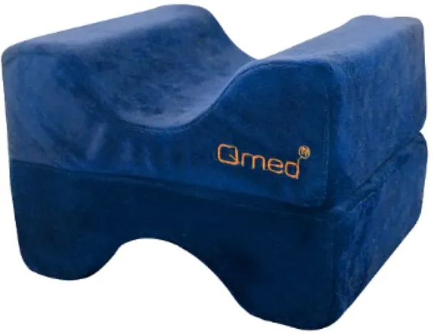 Expandable cushion between the knees and under the legs