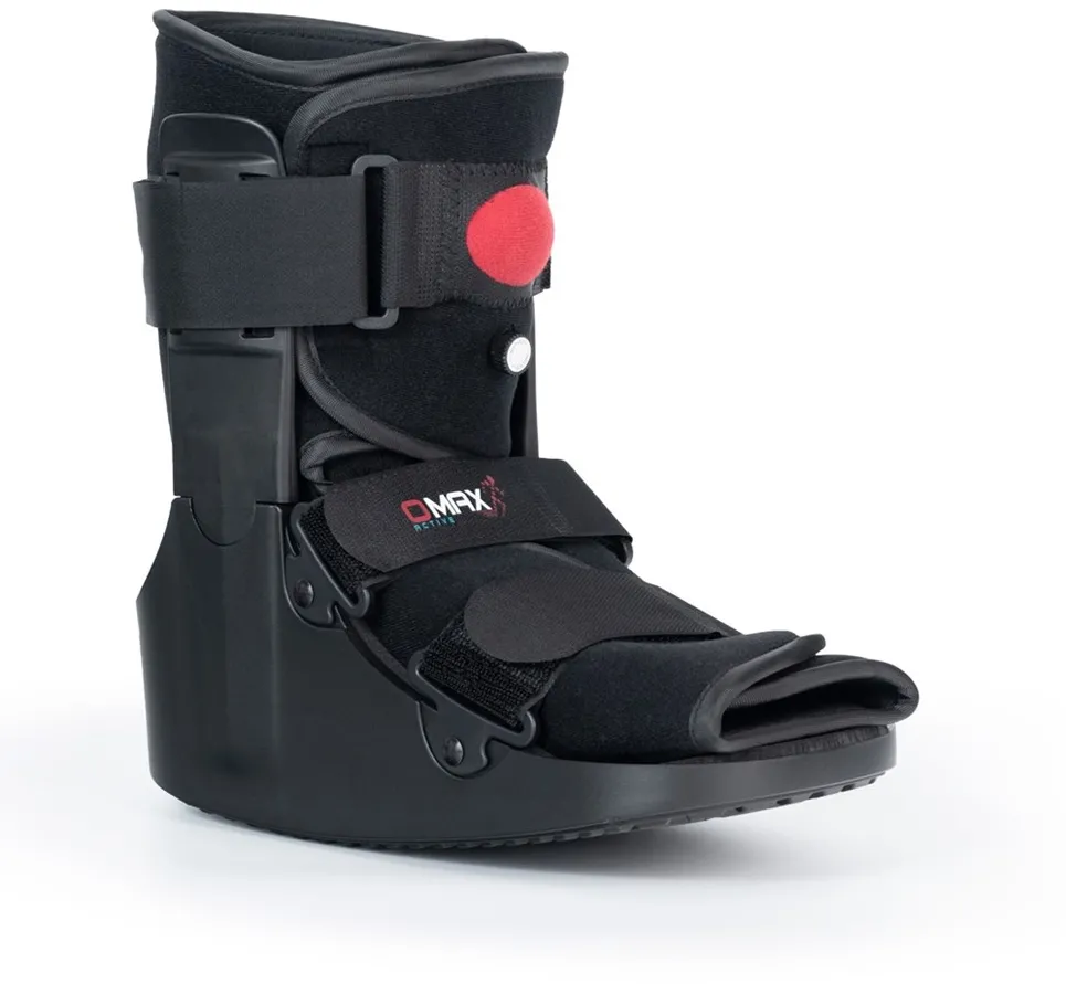 Short Ankle-Foot Orthosis "AIR WALKER SHORT" O-1183/S REHAFUND, Black