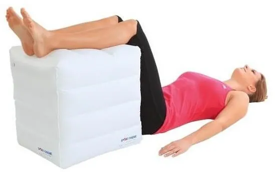 Inflatable cube to the legs