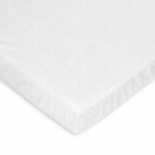 Cearceaf impermeabil cu elastic SleepTim 90 x 200 cm alb