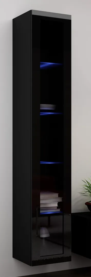 Cama Glass-case VIGO '180' 180/40/30 black/black gloss
