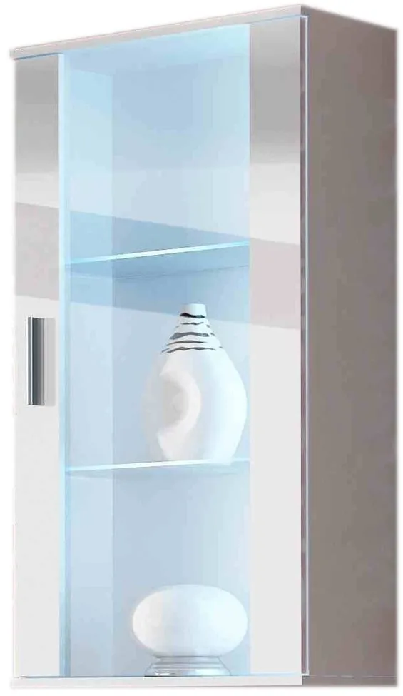 Cama hanging display cabinet SOHO white/white gloss