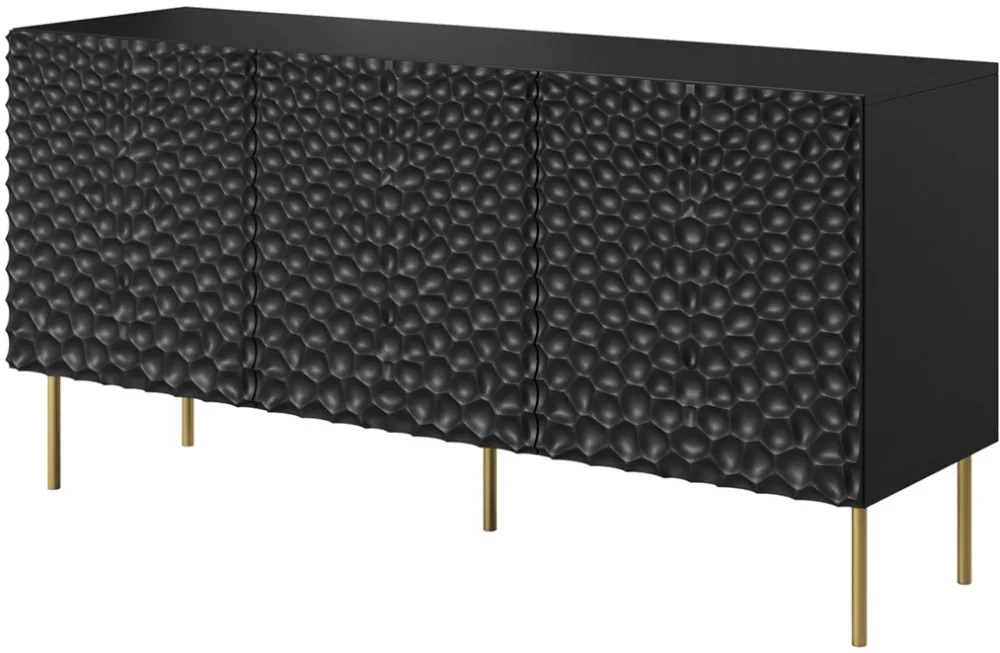 HOLE chest 152x42.5x74.5 cm matte black