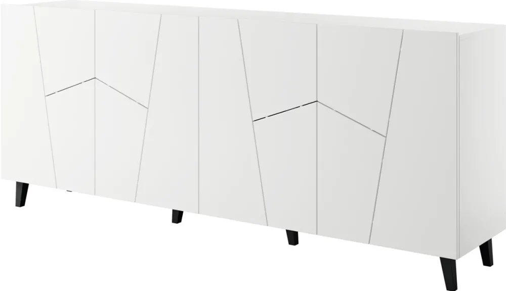 ETNA chest of drawers 200x42x82 white matt