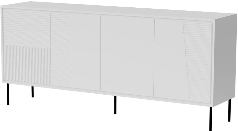 4D ABI chest of drawers 200x45x88 matt white
