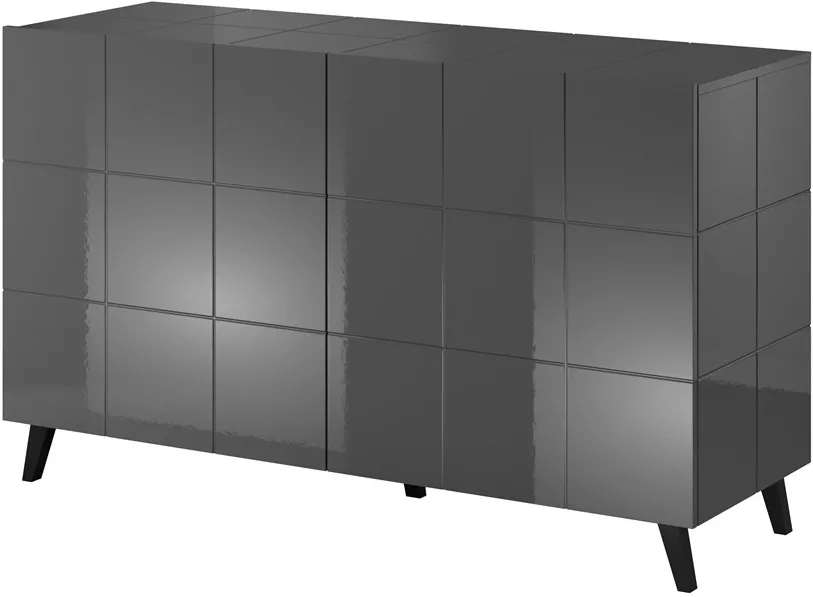 Cama sideboard 2D REJA graphite grey gloss/graphite grey gloss
