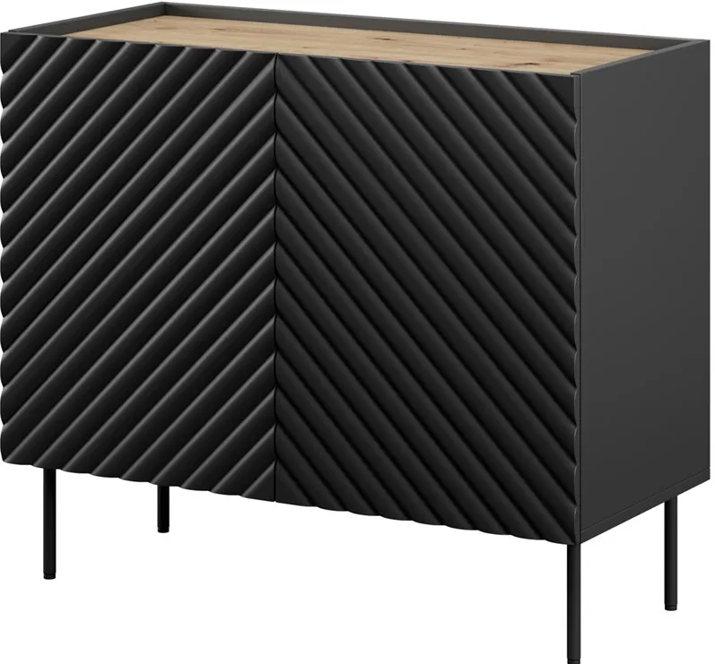 2D ONDA chest of drawers 98x45x85 black