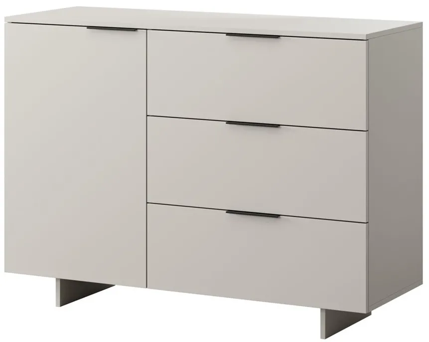 Cama 1D3S ALMA chest of drawers 120x41.5xH90 cashmere