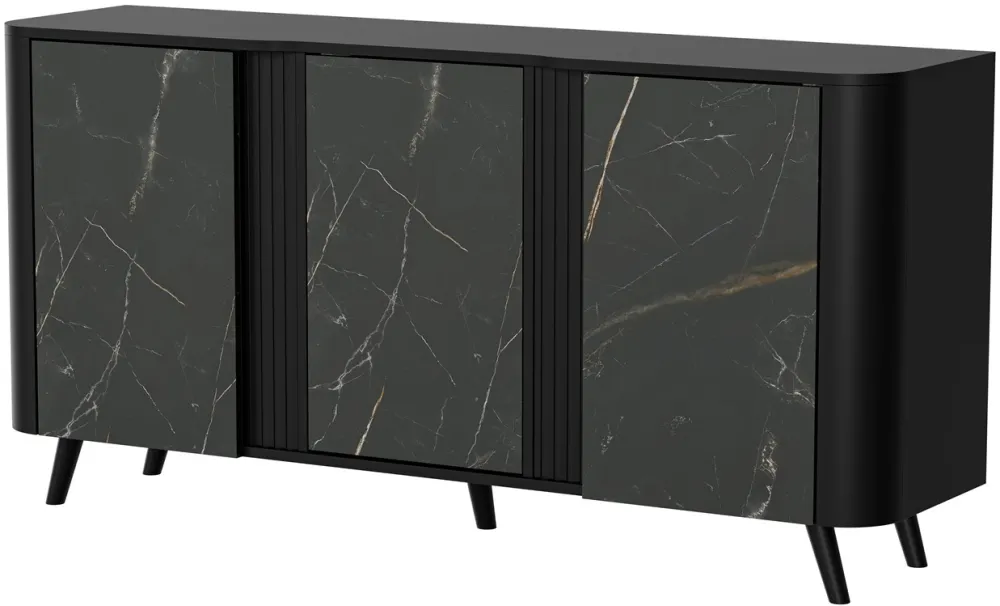 Cama VOLARE chest of drawers 151 x 39 x 75 cm black/san sebastian