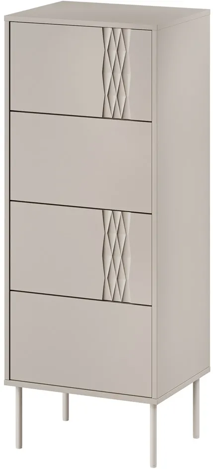 Cama 4S TRESSE chest of drawers 50x40x125 cashmere matt