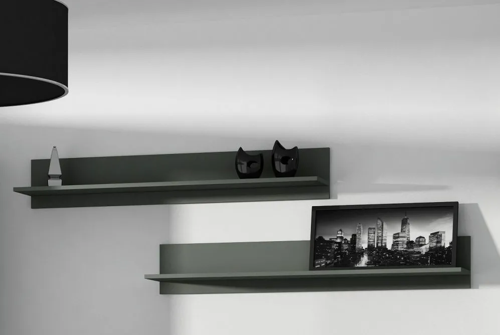 Cama set of two shelves 125cm SOHO grey matte