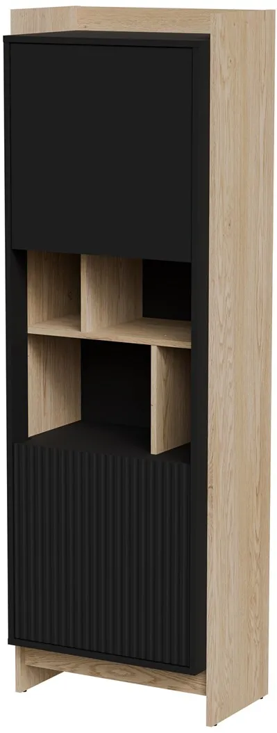 Cama PORTO 59x38x180 display cabinet oak/black