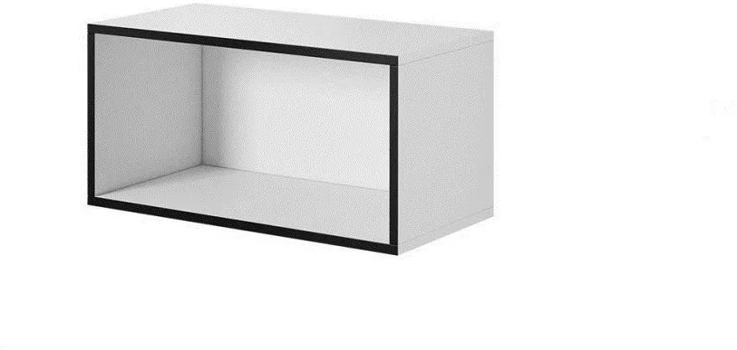 Cama open storage cabinet ROCO RO4 75/37/37 white/black