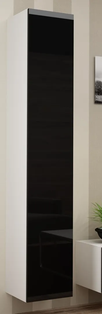 Cama Full cabinet VIGO '180' 180/40/30 white/black gloss