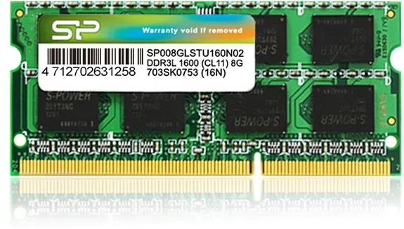 Silicon Power 8GB DDR3L SO-DIMM memory module 1 x 8 GB 1600 MHz