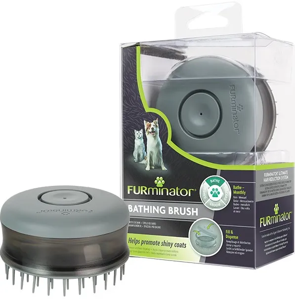 Perie de baie FURminator pentru caini si pisici