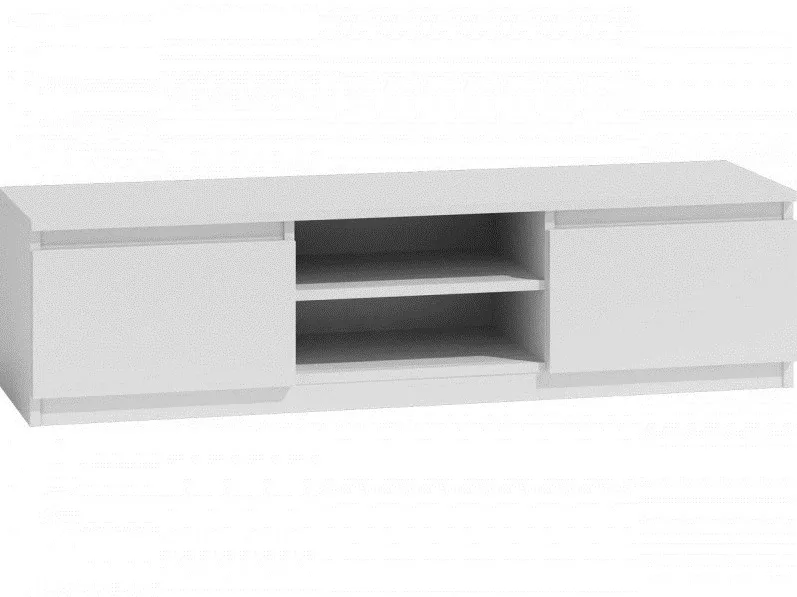 Topeshop RTV140 BIEL TV stand/entertainment centre 2 shelves