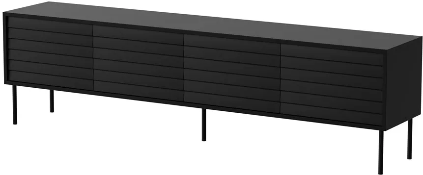 Cama CORTINA 4D TV cabinet 200x40x55 black