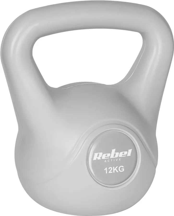 REBEL ACTIVE Kettlebell bituminous gray 12 kg